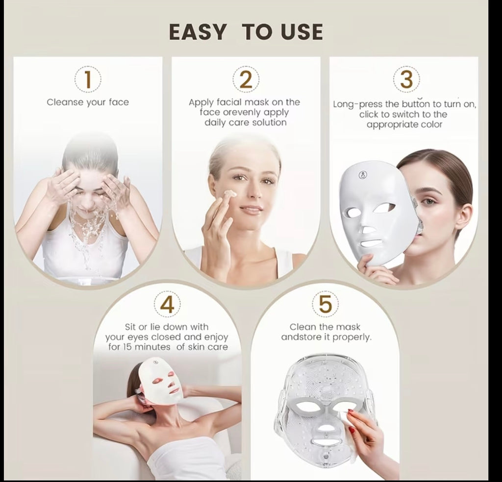 Mascarilla Facial LED